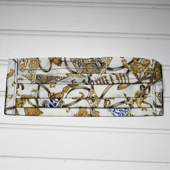 HANDMADE Cloth Gold Passover Face Mask Pocket - Picture 6 of 8